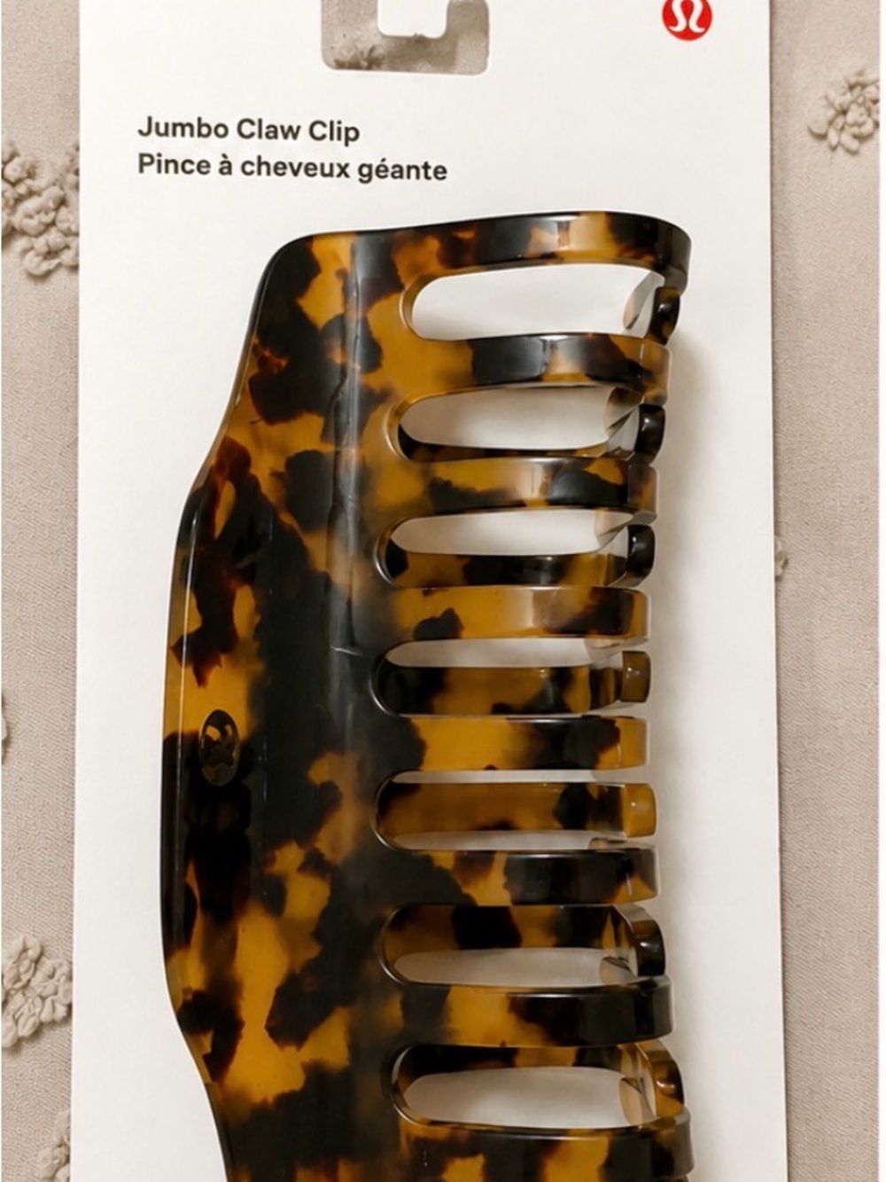Lululemon Jumbo Tortoiseshell Claw Clip